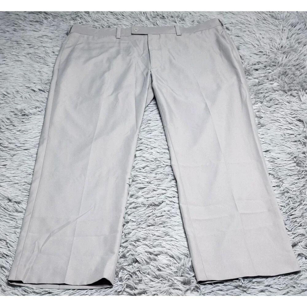 Louis Raphael Golf Pants Mens 40x29 Flat‎ Front Dress Trousers Classic Polyester